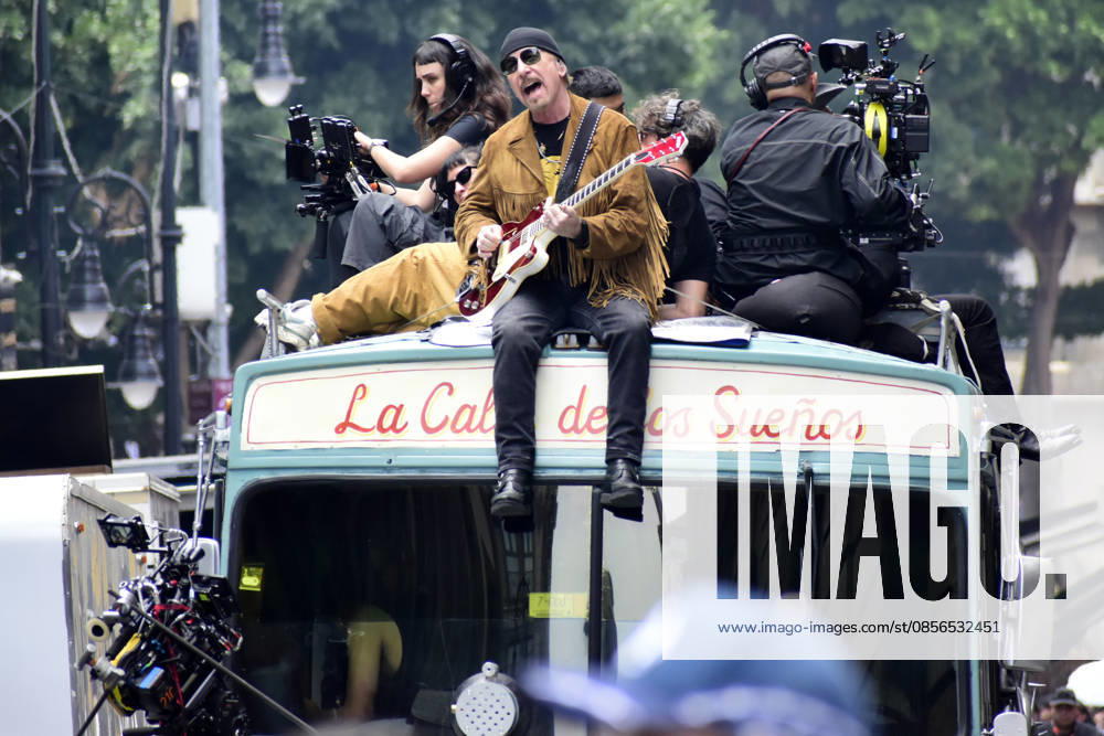 The Edge, guitarist of the Irish band U2, at the filming set for the upcoming music video Street of Dreams in Mexico City Downtown. on May 13, 2026 in Mexico City, Mexico. Mexico City Mexico - ZUMAe321 20260513_zea_e321_010