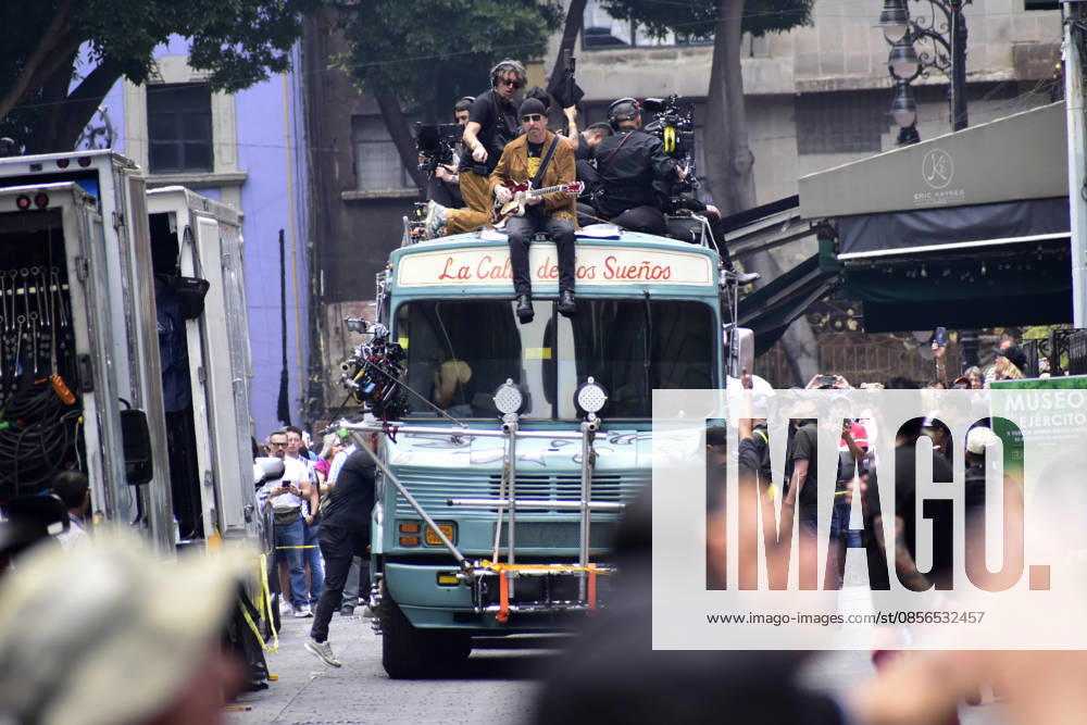 The Edge, guitarist of the Irish band U2, at the filming set for the upcoming music video Street of Dreams in Mexico City Downtown. on May 13, 2026 in Mexico City, Mexico. Mexico City Mexico - ZUMAe321 20260513_zea_e321_012