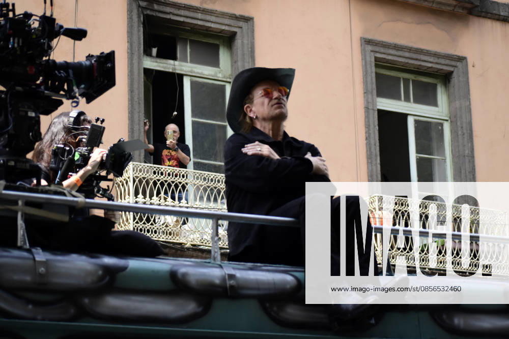 Bono lead of the Irish band U2, at the filming set for the upcoming music video Street of Dreams in Mexico City Downtown. on May 13, 2026 in Mexico City, Mexico. Mexico City Mexico - ZUMAe321 20260513_zea_e321_013