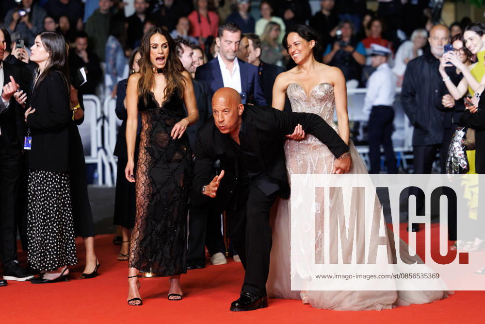 Jordana Brewster, Vin Diesel, Michelle Rodriguez Montée des marches du film The Fast and the Furious lors du 79ème Festival International du Film de Cannes, le 13 mai 2026 Jacovides Moreau Bestimage Red carpet for The Fast and the Furious at the 79th Cannes International Film Festival on May 13, 2026 Cannes France
