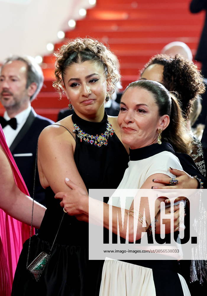 Emma Boumali, Mickaëlle Paty sister of Samuel Paty , Descente des marches du film Labandon lors du 79ème Festival International du Film de Cannes, le 13 mai 2026 Jacovides Moreau Bestimage People leaving the red carpet for Forsaken at the 79th Cannes International Film Festival on May 13, 2026 Cannes France