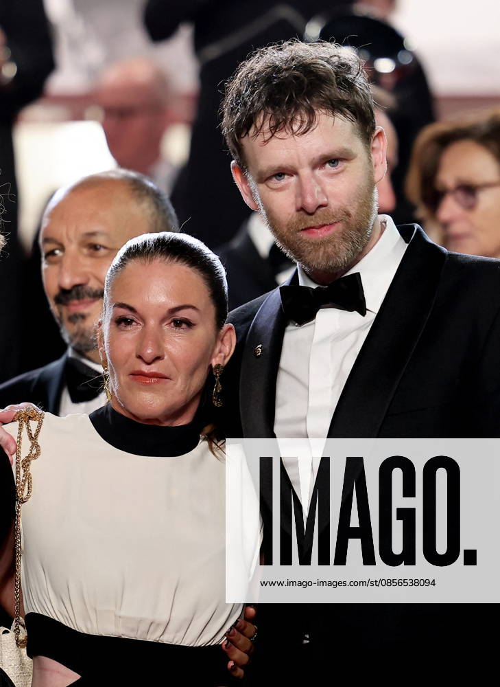 Mickaëlle Paty sister of Samuel Paty , Antoine Reinartz Descente des marches du film Labandon lors du 79ème Festival International du Film de Cannes, le 13 mai 2026 Jacovides Moreau Bestimage People leaving the red carpet for Forsaken at the 79th Cannes International Film Festival on May 13, 2026 Cannes France
