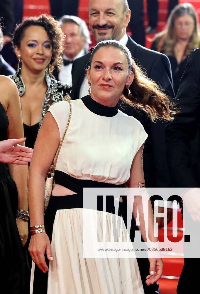 Mickaëlle Paty sister of Samuel Paty Descente des marches du film Labandon lors du 79ème Festival International du Film de Cannes, le 13 mai 2026 Jacovides Moreau Bestimage People leaving the red carpet for Forsaken at the 79th Cannes International Film Festival on May 13, 2026 Cannes France