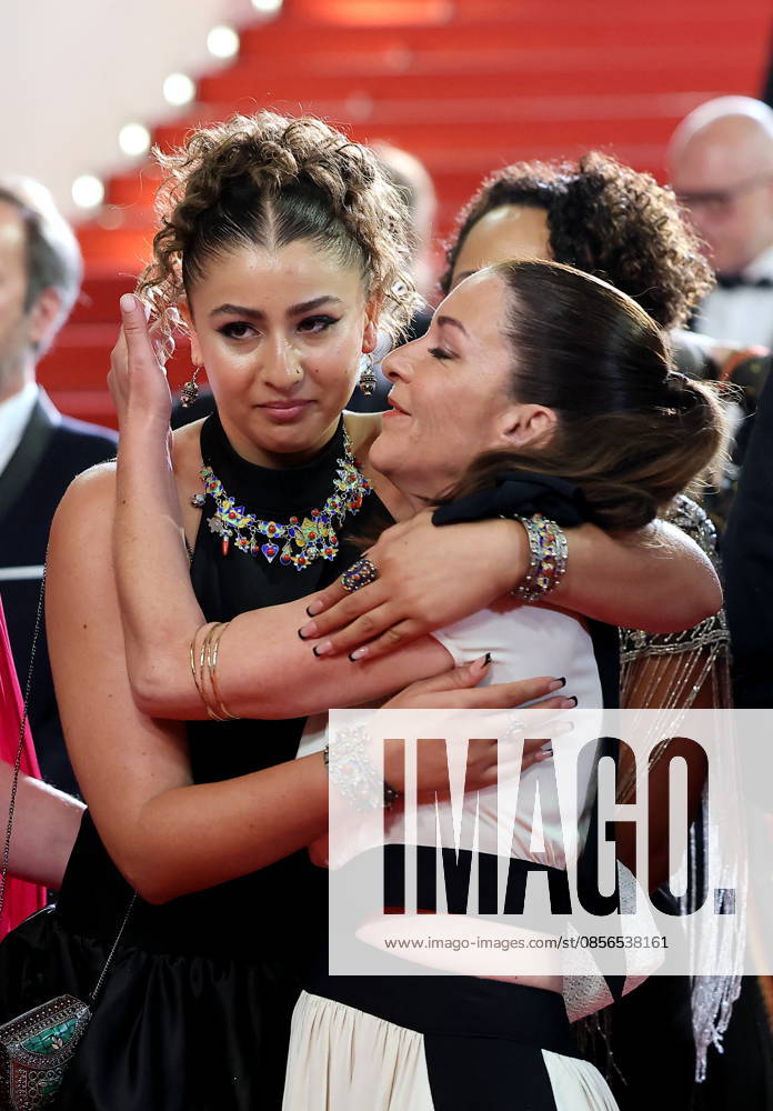 Emma Boumali, Mickaëlle Paty sister of Samuel Paty , Descente des marches du film Labandon lors du 79ème Festival International du Film de Cannes, le 13 mai 2026 Jacovides Moreau Bestimage People leaving the red carpet for Forsaken at the 79th Cannes International Film Festival on May 13, 2026 Cannes France