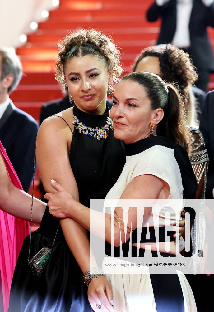 Emma Boumali, Mickaëlle Paty sister of Samuel Paty , Descente des marches du film Labandon lors du 79ème Festival International du Film de Cannes, le 13 mai 2026 Jacovides Moreau Bestimage People leaving the red carpet for Forsaken at the 79th Cannes International Film Festival on May 13, 2026 Cannes France