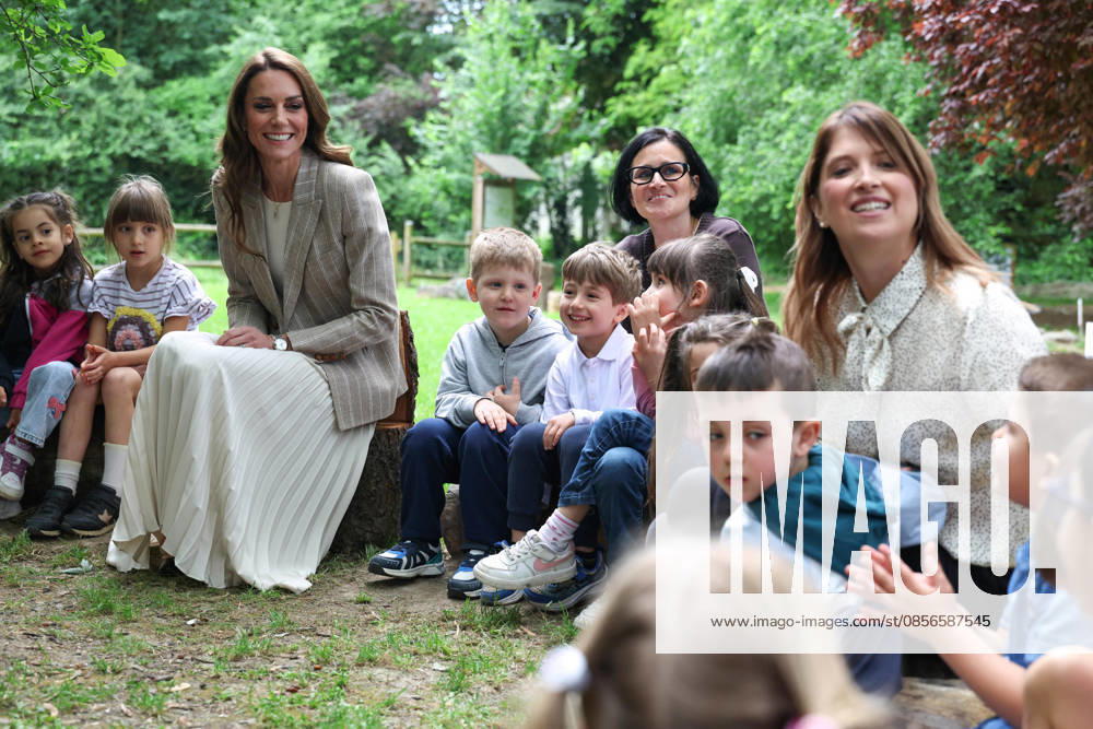 The Princess of Wales; Kate Middleton, during a visit to the Salvador Allende pre-school, 14 May 2026. ANSA ce +++ NPK +++ NO SALES, Reggio Emilia Italy - ZUMAa110 20260514_zaf_a110_012