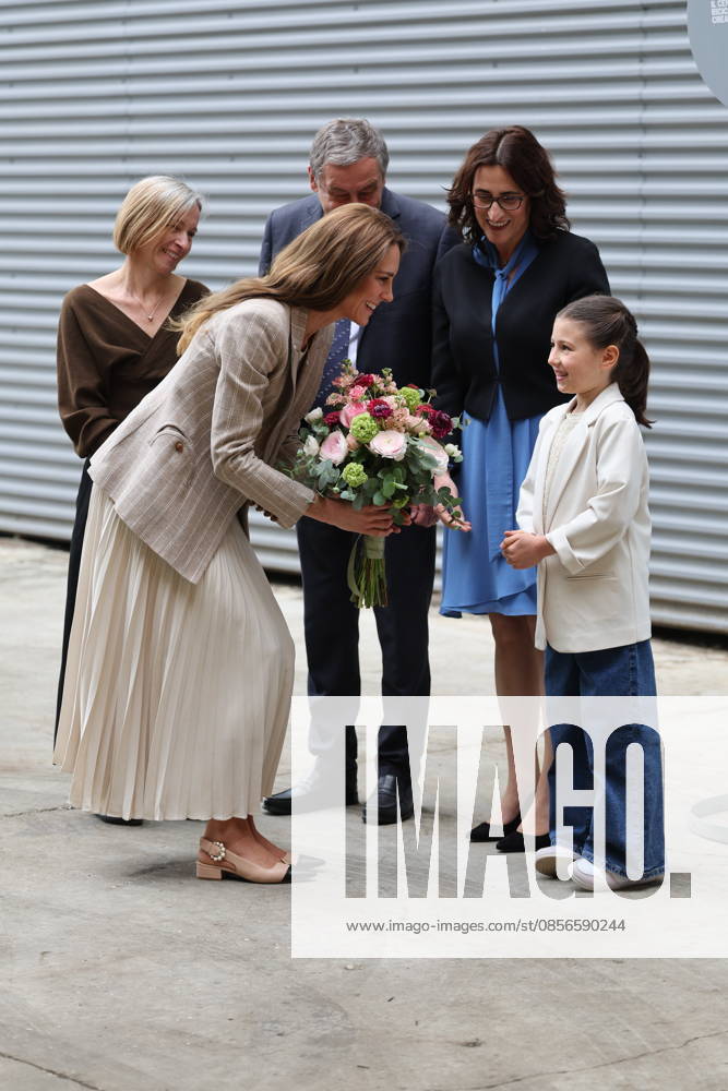 . 14 05 2026. Reggio Emilia, Italy. Kate Middleton, the Princess of Wales, arriving at a creative resource centre in Reggio Emilia in Italy, on day two of her visit to Italy. xStephenxLockx xi-Imagesx IIM-26770-0013