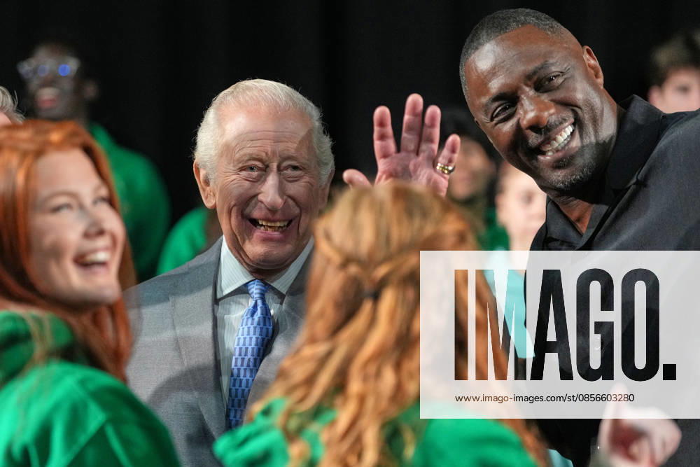 Britain Royals Britain s King Charles III joins English actor Idris Elba in meeting students taking part in workshops organised by National Youth Music Theatre (NYMT) at The Other Palace in London, Thursday, May 14, 2026., Credit:Avalon.red PA ROTA - B68 Avalon GBR, London