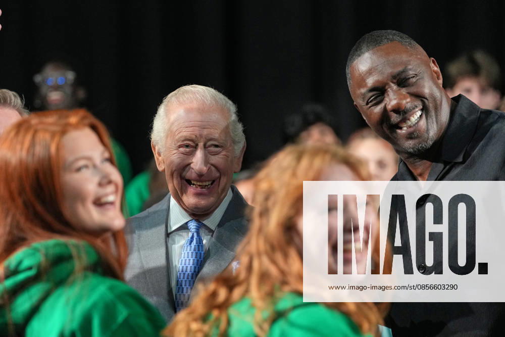 Britain Royals Britain s King Charles III joins English actor Idris Elba in meeting students taking part in workshops organised by National Youth Music Theatre (NYMT) at The Other Palace in London, Thursday, May 14, 2026., Credit:Avalon.red PA ROTA - B68 Avalon GBR, London