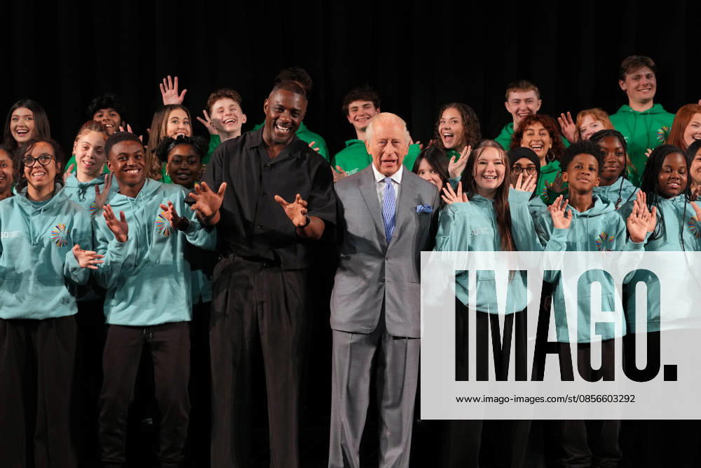Britain Royals Britain s King Charles III joins English actor Idris Elba in meeting students taking part in workshops organised by National Youth Music Theatre (NYMT) at The Other Palace in London, Thursday, May 14, 2026., Credit:Avalon.red PA ROTA - B68 Avalon GBR, London
