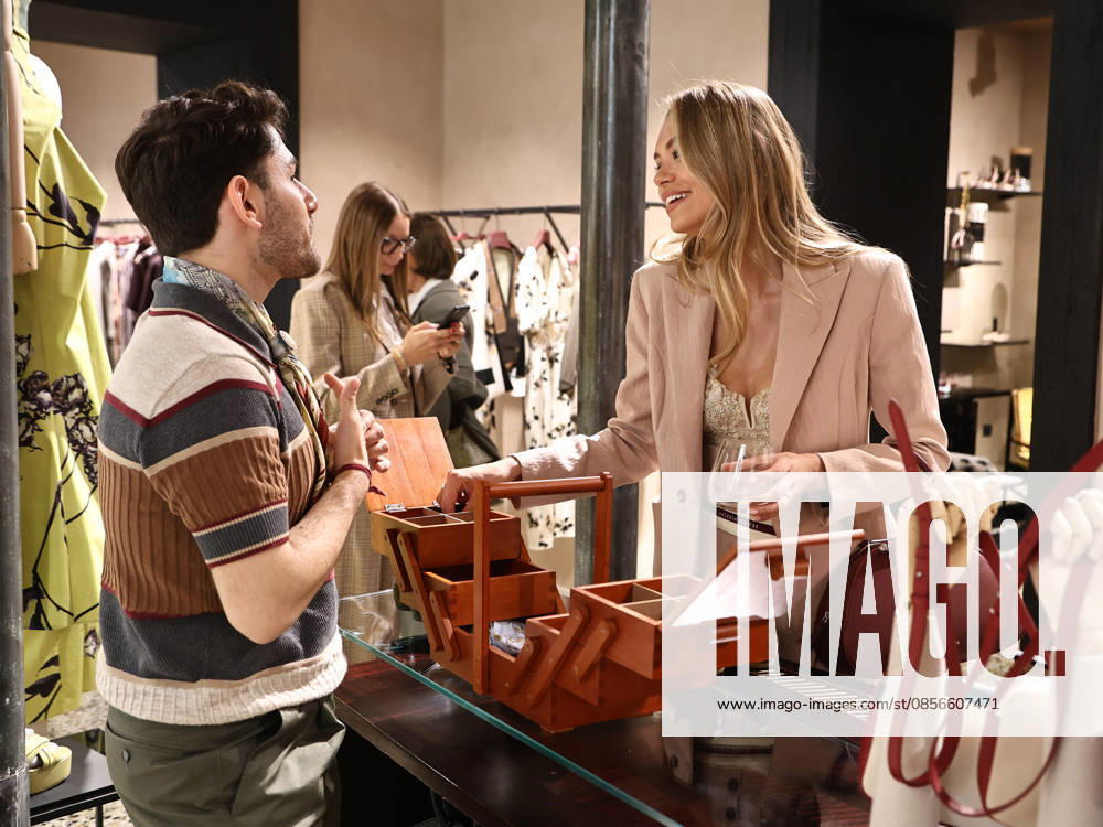 IPA84680148 - Rome, Laila Hasanovic attends the Antonio Marras boutique event. Pictured: Laila Hasanovic