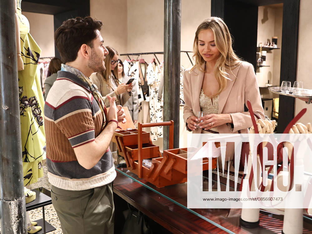 IPA84680150 - Rome, Laila Hasanovic attends the Antonio Marras boutique event. Pictured: Laila Hasanovic