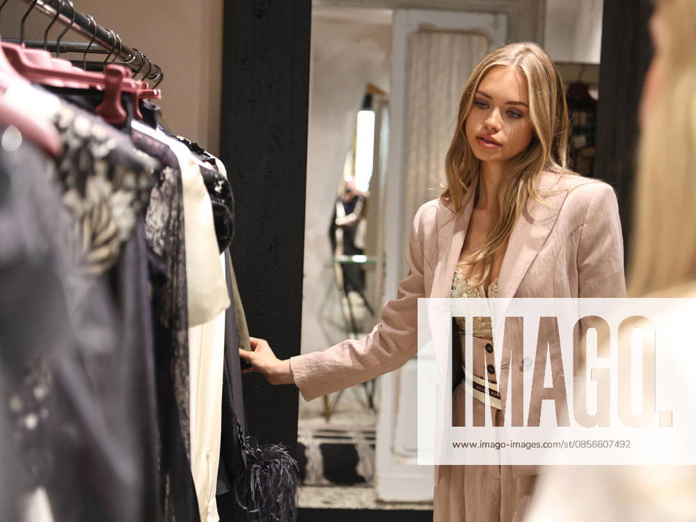 IPA84680165 - Rome, Laila Hasanovic attends the Antonio Marras boutique event. Pictured: Laila Hasanovic