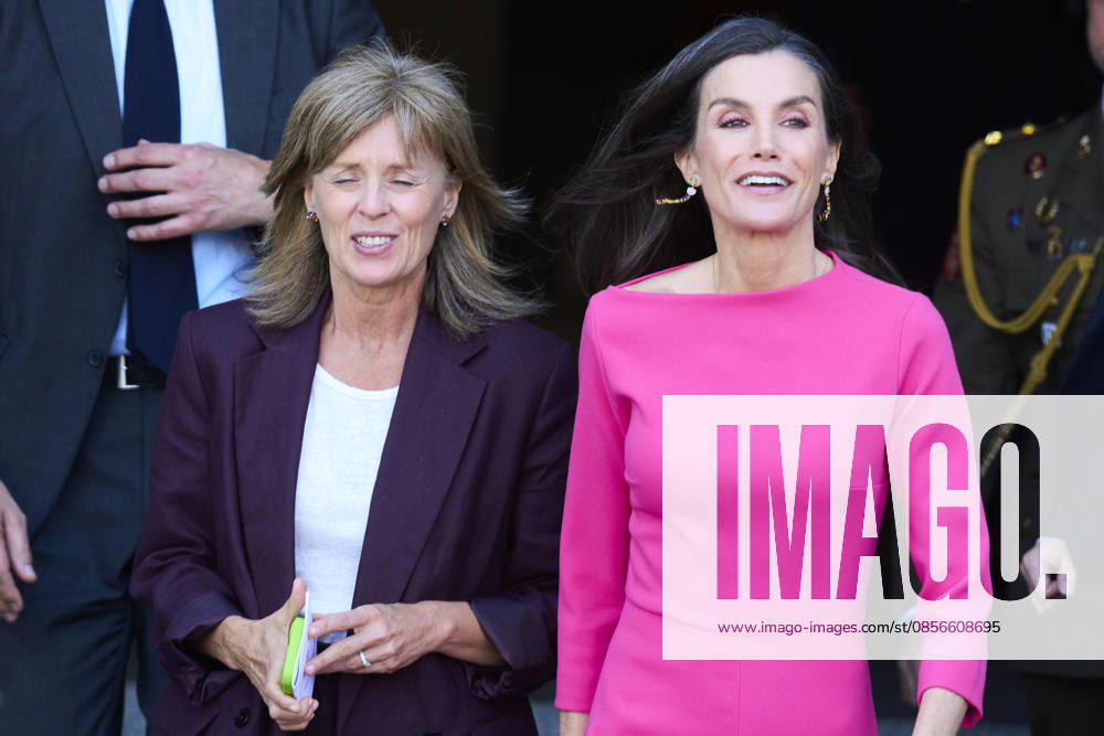 Madrid Queen Letizia and Spanish Health minister Monica Garcia during the 17th Latinamerican Health Conference at the Teatro real in Madrid. No Spain Â