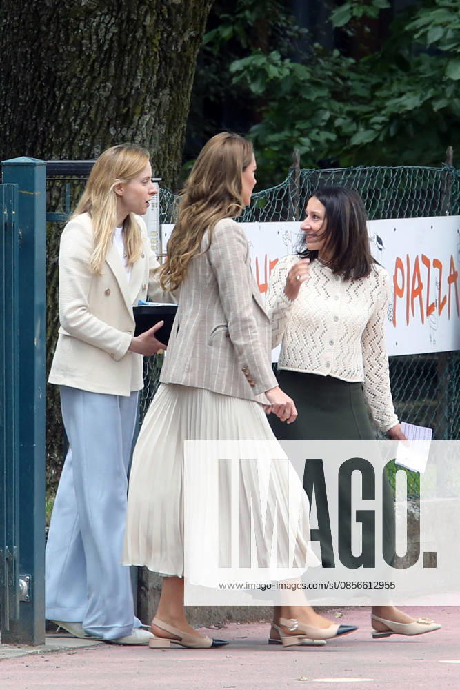 IPA84681559 - Reggio Emilia, 14 05 2026. Princess Kate Middleton visiting the Salvador Allende kindergarten as part of her tour to get to know the reality of Reggio Children and the educational projects for children