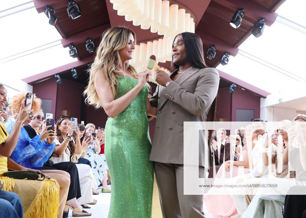 Heidi Klum and Low Roach at the Magnum fashion show on the Magnum Cannes beach during the 79th Cannes International Film Festival, France, May 14, 2026 Denis Guignebourg Bestimage After announcing the launch of Maison Magnum®, haute couture opens its exceptional podium to A Castillon for an exclusive showcase on May 14 on the Magnum Cannes beach on the occasion of the 79th Cannes Film Festival. Previously at the heart of Maison Magnum® an inaugural fashion show artistically directed by L Roach and couture silhouettes imagined by V Weinsanto celebrating a shared vision of pleasure as a sensory experience, at the crossroads of gourmandise and creativity This new take on gourmandise through creativity and contemporary culture will be crowned