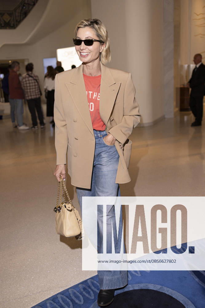 Cannes Anna Ferzetti exits Martinez MP Cannes, France- May 14: Anna Ferzetti leaves Hotel Martinez after attending Chopard gala during 79th Festival of Cannes, on May 14, 2026 in Cannes, France. Photo by Marco Piovanotto ABACAPRESS:COM Cannes France