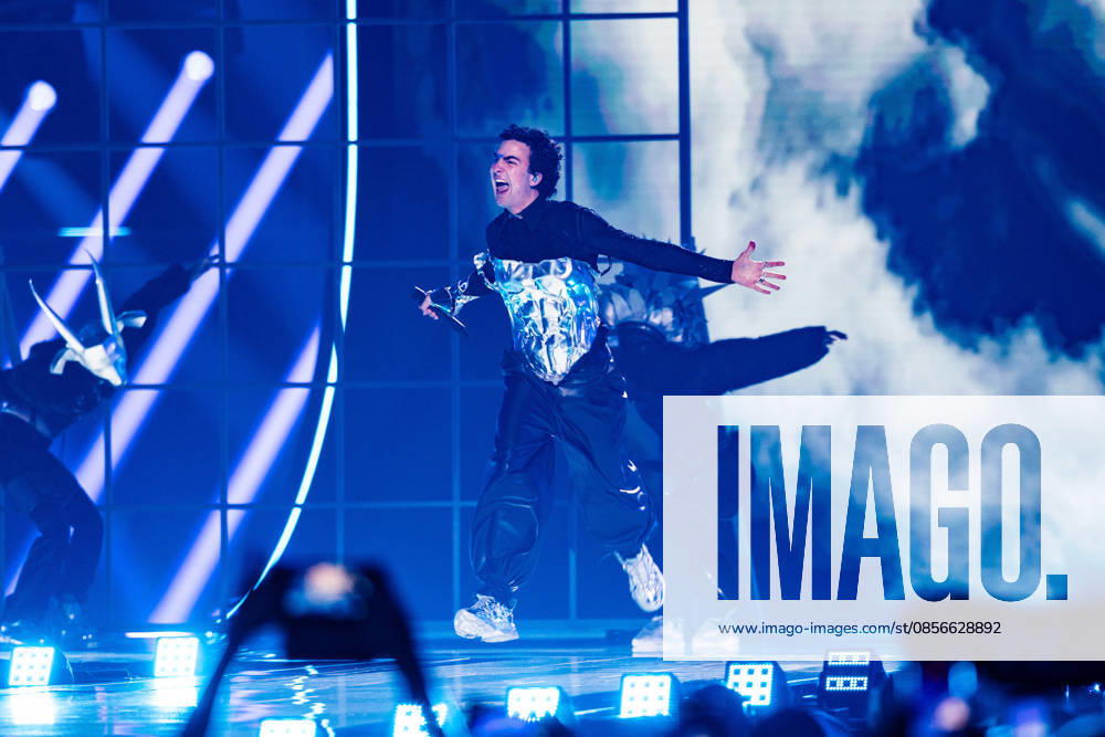 Eurovision Song Contest 2025 Dress Rehearsal 3 of Second Semi Final, 14.05.2026 VIENNA, AUSTRIA - 14 MAY 2026: Image shows Austria artist COSMO for Austria performing the song Tanzschein during Eurovision Song Contest 2025 Dress Rehearsal 3 of Second Semi Final at Wiener Stadthalle on 14 05 2026 in Vienna, Austria. Vienna Wiener Stadthalle Austria
