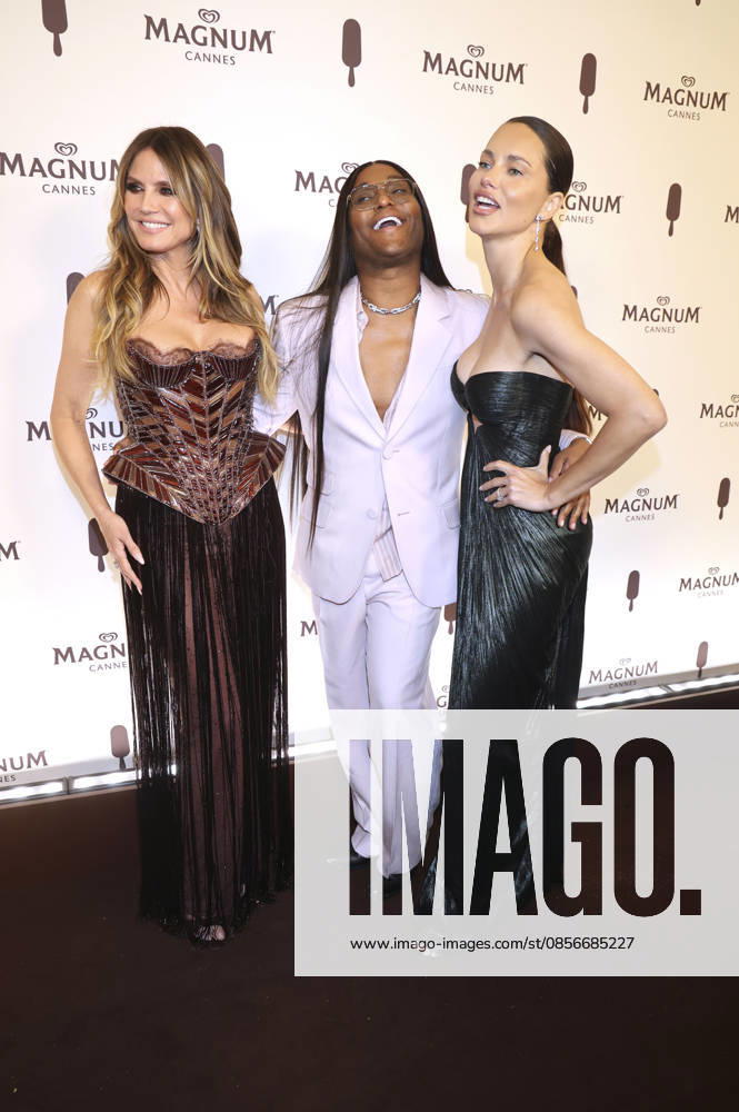 Heidi Klum, Law Roach und Adriana Lima bei der House of Magnum Afterparty im Rahmen des Festival de Cannes 2026 79. Internationale Filmfestspiele von Cannes im Palais Stà phanie Beach. Cannes
