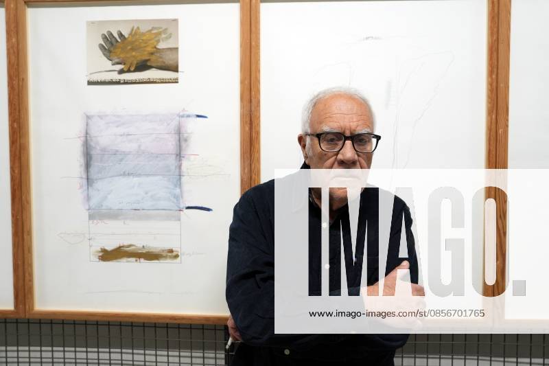IPA84713304 - Milan, Preview of the Mimmo Paladino Installation Exhibition in the Sterling room of Palazzo Citterio, pictured Mimmo Paladino
