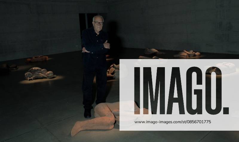 IPA84713317 - Milan, Preview of the Mimmo Paladino Installation Exhibition in the Sterling room of Palazzo Citterio, pictured Mimmo Paladino