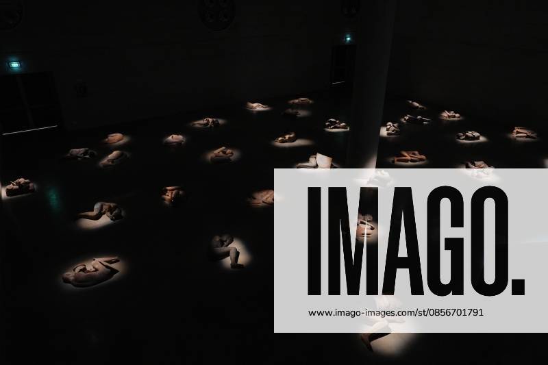 IPA84713332 - Milan, Preview of Mimmo Paladino s Paladino Installation Exhibition in the Sterling Room of Palazzo Citterio