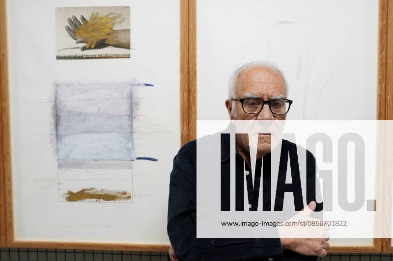 IPA84713331 - Milan, Preview of the Mimmo Paladino Installation Exhibition in the Sterling room of Palazzo Citterio, pictured Mimmo Paladino