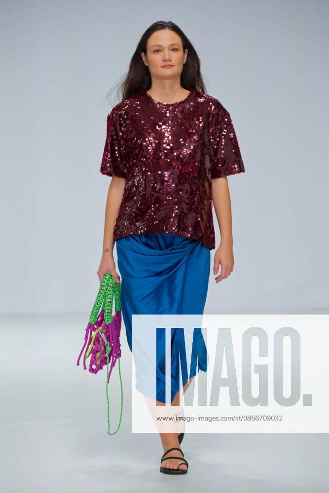 Australian Fashion Week 2026 - Runway - Gary Bigeni A model walks the runway during the Gary Bigeni show at Australian Fashion Week 2026 at the Museum of Contemporary Art on May 15, 2026 in Sydney, Australia., Credit:IOIO IMAGES IOIO Avalon Australia, New South Wales, Sydney, Museum of Contemporary Art