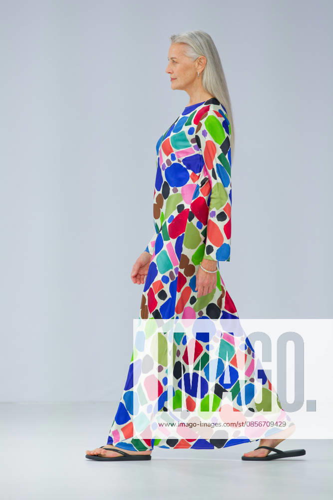 Australian Fashion Week 2026 - Runway - Gary Bigeni A model walks the runway during the Gary Bigeni show at Australian Fashion Week 2026 at the Museum of Contemporary Art on May 15, 2026 in Sydney, Australia., Credit:IOIO IMAGES IOIO Avalon Australia, New South Wales, Sydney, Museum of Contemporary Art