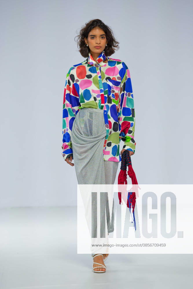 Australian Fashion Week 2026 - Runway - Gary Bigeni A model walks the runway during the Gary Bigeni show at Australian Fashion Week 2026 at the Museum of Contemporary Art on May 15, 2026 in Sydney, Australia., Credit:IOIO IMAGES IOIO Avalon Australia, New South Wales, Sydney, Museum of Contemporary Art