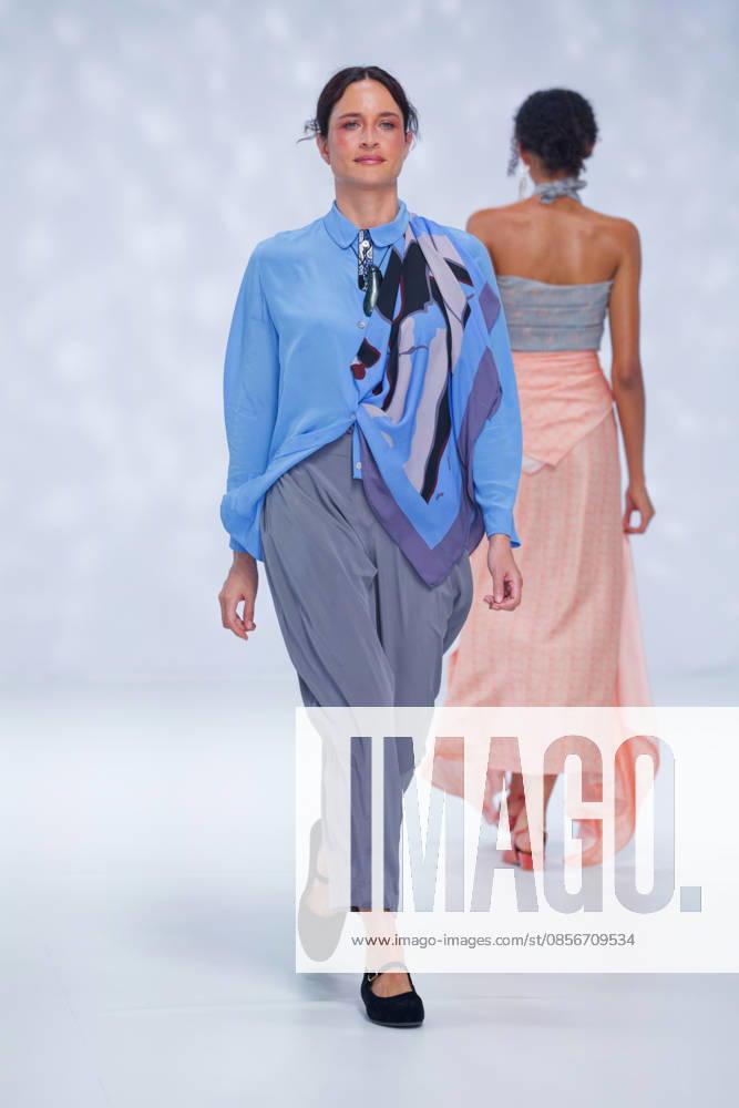 Australian Fashion Week 2026 - Runway - Ngali A model walks the runway during the Ngali Wander with Wonder Runway show at Australian Fashion Week 2026 at the Museum of Contemporary Art on May 15, 2026 in Sydney, Australia., Credit:IOIO IMAGES IOIO Avalon Australia, New South Wales, Sydney, Museum of Contemporary Art