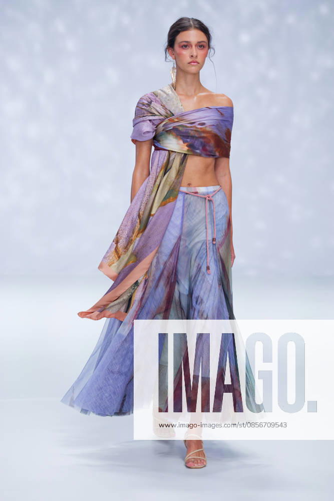 Australian Fashion Week 2026 - Runway - Ngali A model walks the runway during the Ngali Wander with Wonder Runway show at Australian Fashion Week 2026 at the Museum of Contemporary Art on May 15, 2026 in Sydney, Australia., Credit:IOIO IMAGES IOIO Avalon Australia, New South Wales, Sydney, Museum of Contemporary Art