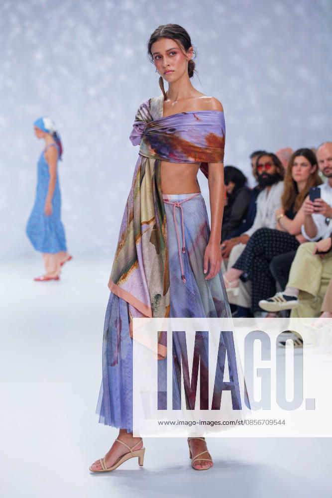 Australian Fashion Week 2026 - Runway - Ngali A model walks the runway during the Ngali Wander with Wonder Runway show at Australian Fashion Week 2026 at the Museum of Contemporary Art on May 15, 2026 in Sydney, Australia., Credit:IOIO IMAGES IOIO Avalon Australia, New South Wales, Sydney, Museum of Contemporary Art