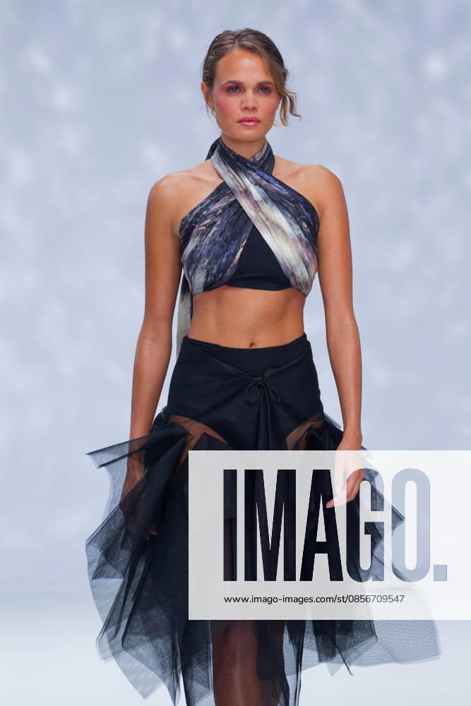 Australian Fashion Week 2026 - Runway - Ngali Billie-Jean Hamlet walks the runway during the Ngali Wander with Wonder Runway show at Australian Fashion Week 2026 at the Museum of Contemporary Art on May 15, 2026 in Sydney, Australia., Credit:IOIO IMAGES IOIO Avalon Australia, New South Wales, Sydney, Museum of Contemporary Art