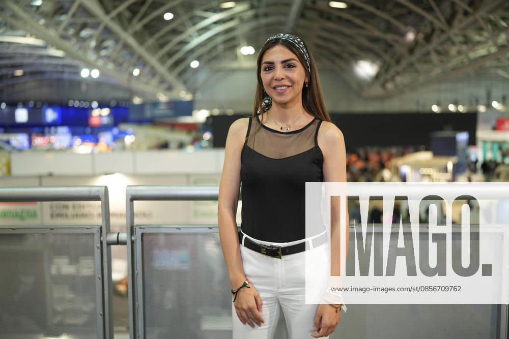 IPA84712181 - Turin. Second day of the 18th edition of the Turin International Book Fair entitled The World Saved by Kids. The fair will remain open from May 14 to 18, 2026 at Lingotto Fiere Pictured: Pegah Moshir Pour