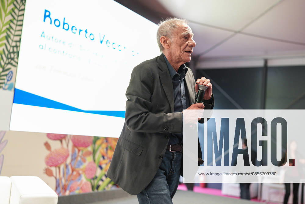 IPA84715827 - Turin. Second day of the 18th edition of the Turin International Book Fair entitled The World Saved by Kids. The fair will remain open from May 14 to 18, 2026 at Lingotto Fiere In the photo: Roberto Vecchioni