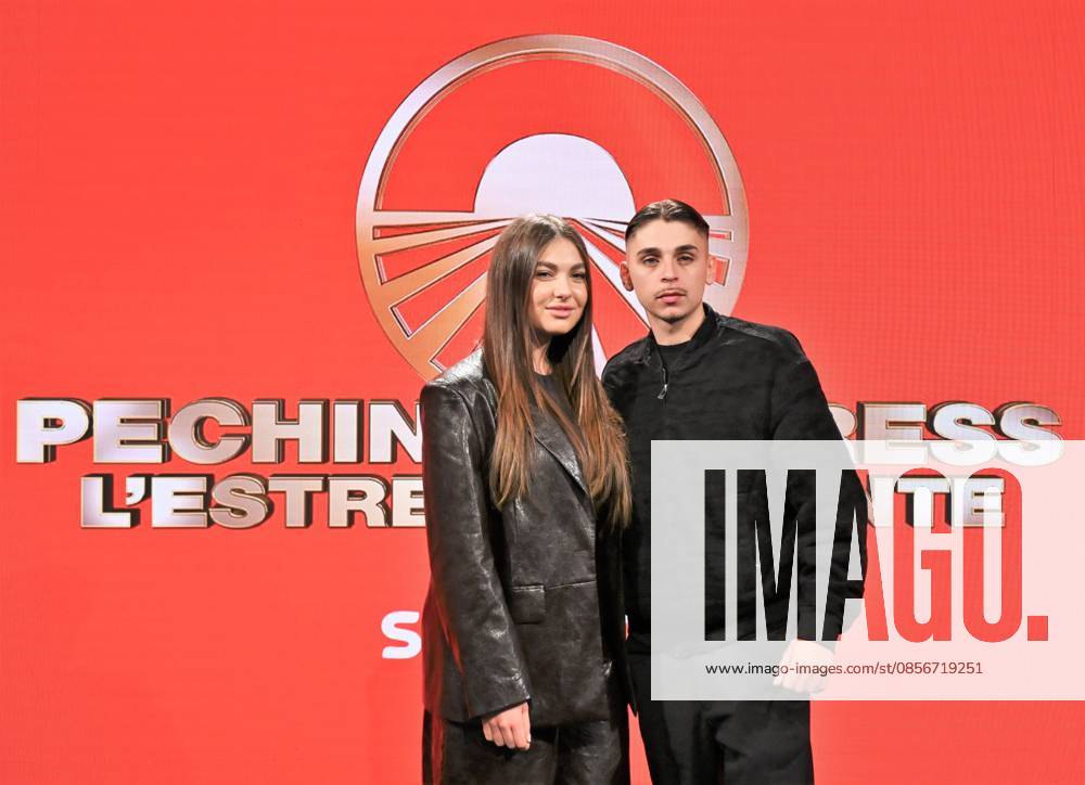IPA84719305 - Milan,Italy Beijing Express 2026 The Far East photocall with the three finalist couples In the photo:Chanel Totti and Filippo Laurino I RECOMMENDED.