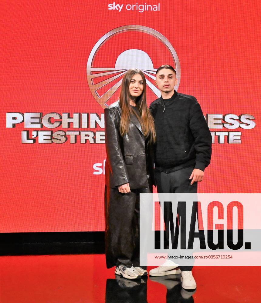 IPA84719307 - Milan,Italy Beijing Express 2026 The Far East photocall with the three finalist couples In the photo:Chanel Totti and Filippo Laurino I RECOMMENDED.