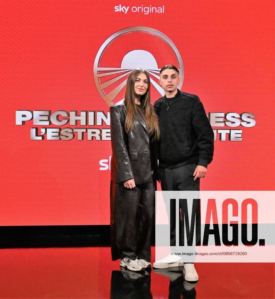 IPA84719308 - Milan,Italy Beijing Express 2026 The Far East photocall with the three finalist couples In the photo:Chanel Totti and Filippo Laurino I RECOMMENDED.