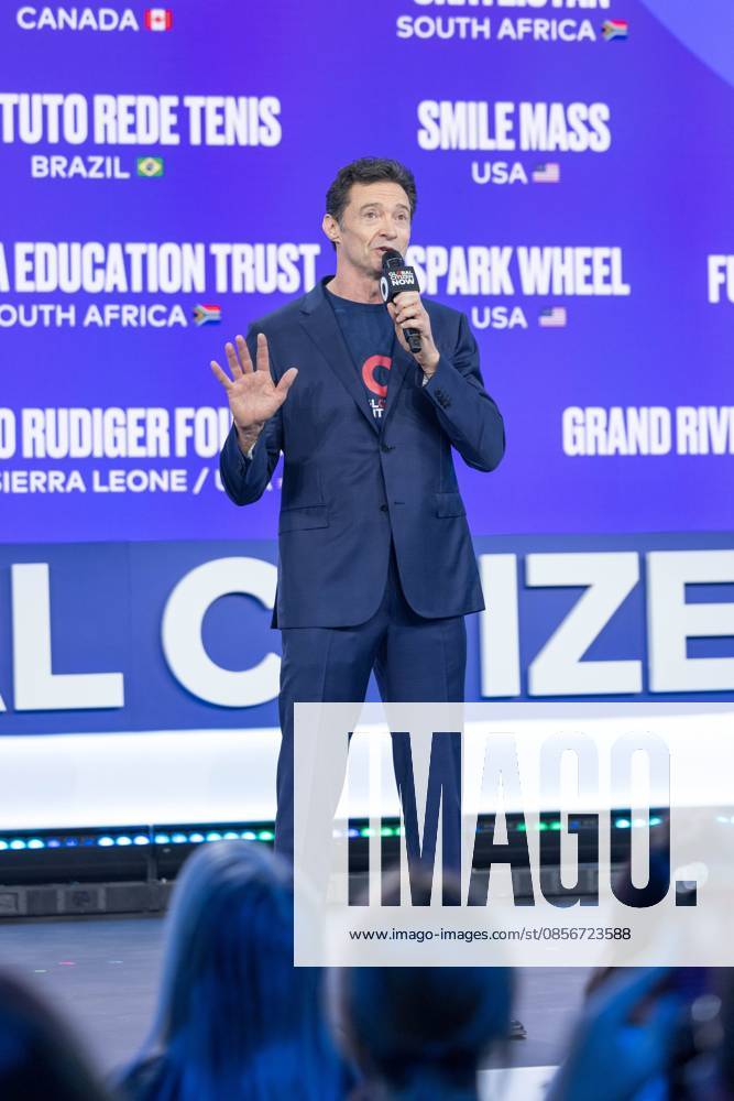 Global citizen now Hugh Jackman, British-Australian actor and singer, during Global Citizen Now at Spring Studios in New York on May 14, 2026 new york new york united of america