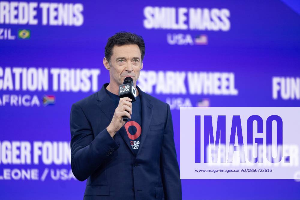 Global citizen now Hugh Jackman, British-Australian actor and singer, during Global Citizen Now at Spring Studios in New York on May 14, 2026 new york new york united of america