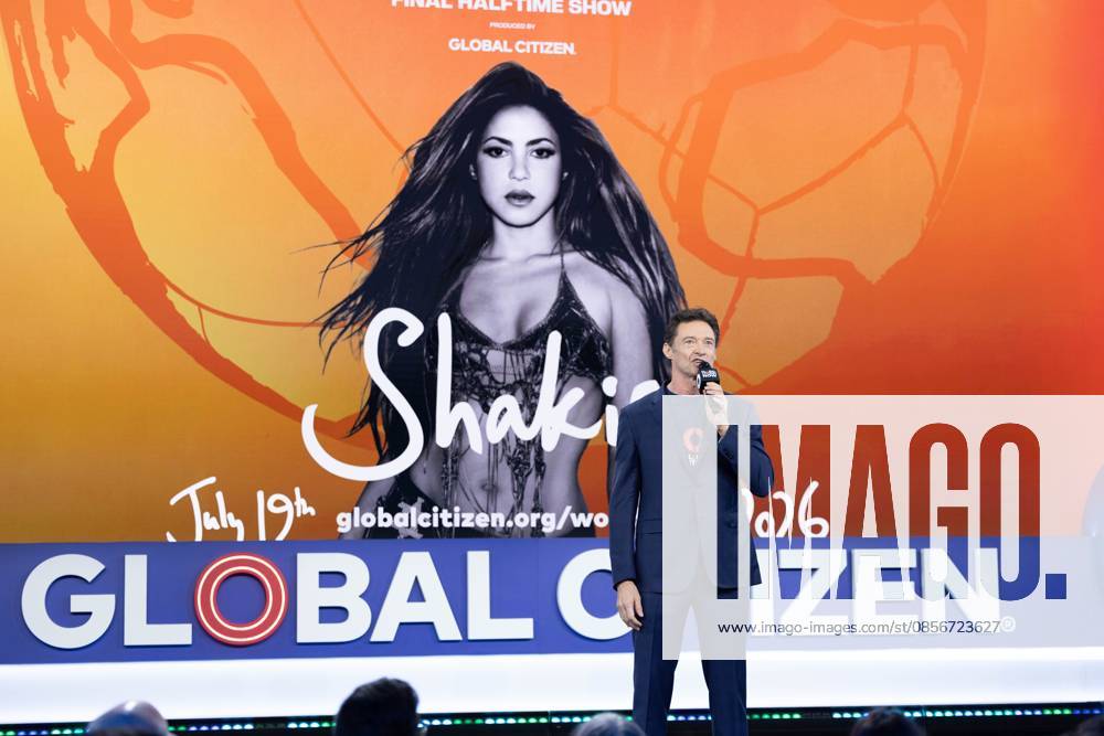 Global citizen now Hugh Jackman, British-Australian actor and singer, during Global Citizen Now at Spring Studios in New York on May 14, 2026 new york new york united of america