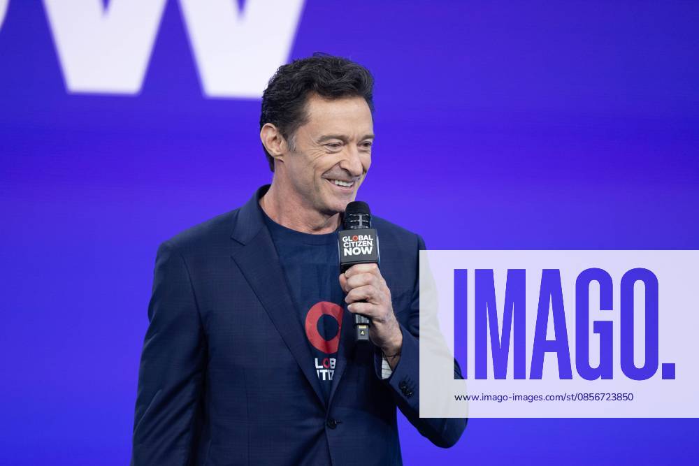 Global citizen now Hugh Jackman, British-Australian actor and singer, during Global Citizen Now at Spring Studios in New York on May 14, 2026 new york new york united of america