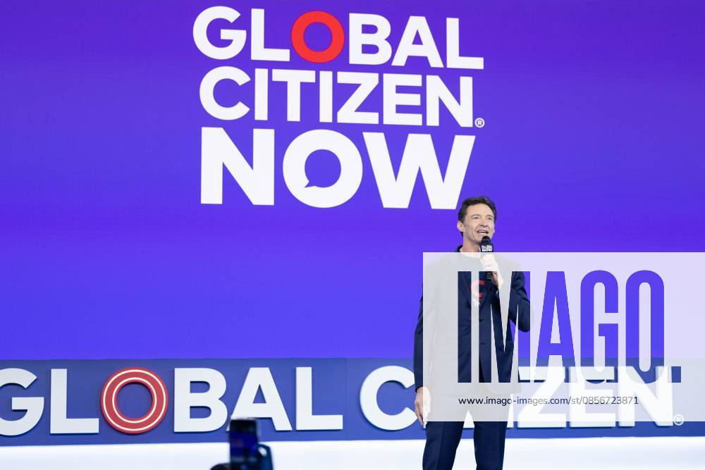 Global citizen now Hugh Jackman, British-Australian actor and singer, during Global Citizen Now at Spring Studios in New York on May 14, 2026 new york new york united of america