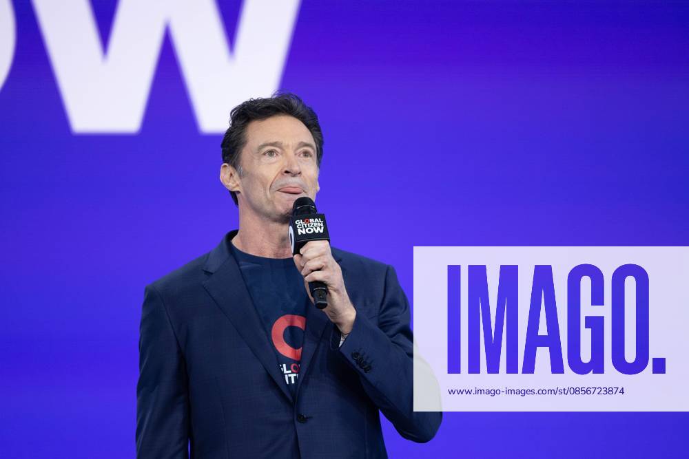 Global citizen now Hugh Jackman, British-Australian actor and singer, during Global Citizen Now at Spring Studios in New York on May 14, 2026 new york new york united of america