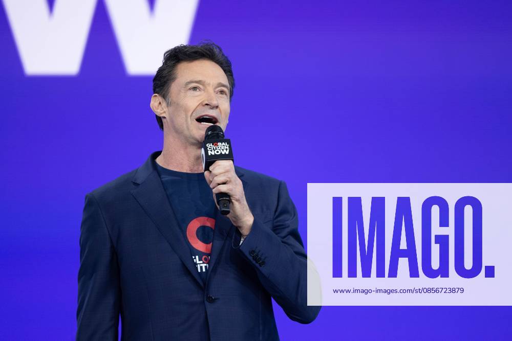 Global citizen now Hugh Jackman, British-Australian actor and singer, during Global Citizen Now at Spring Studios in New York on May 14, 2026 new york new york united of america