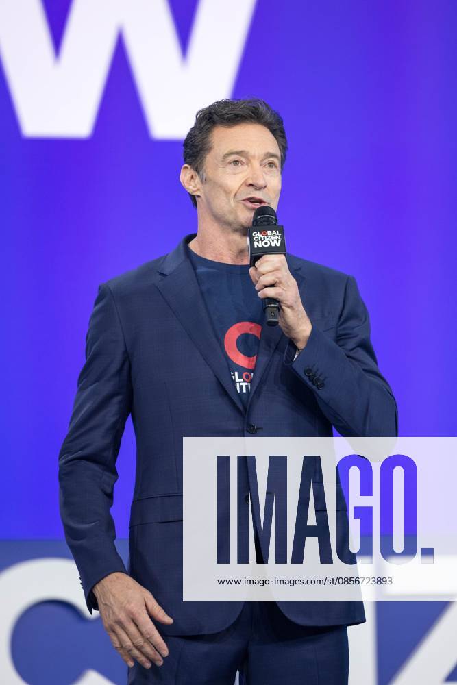 Global citizen now Hugh Jackman, British-Australian actor and singer, during Global Citizen Now at Spring Studios in New York on May 14, 2026 new york new york united of america