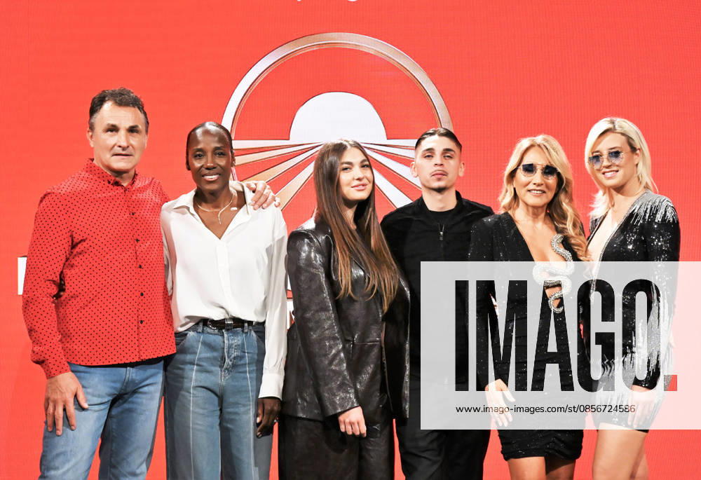 IPA84721408 - Milan,Italy Beijing Express 2026 The Far East photocall with winners Chanel Totti and Filippo Laurino I RACCOMMENDED In the photo:Chanel Totti and Filippo Laurino THE RECOMMENDED with Jo Squillo and Michelle Masullo THE DJs,Fiona May and Patrick Stevens THE FAST