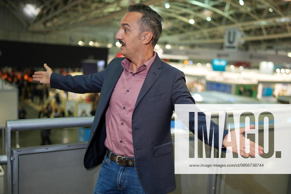 IPA84723898 - Turin. Second day of the 18th edition of the Turin International Book Fair entitled The World Saved by Kids. The fair will be open from May 14 to 18, 2026 at Lingotto Fiere Pictured: Nicola Savino