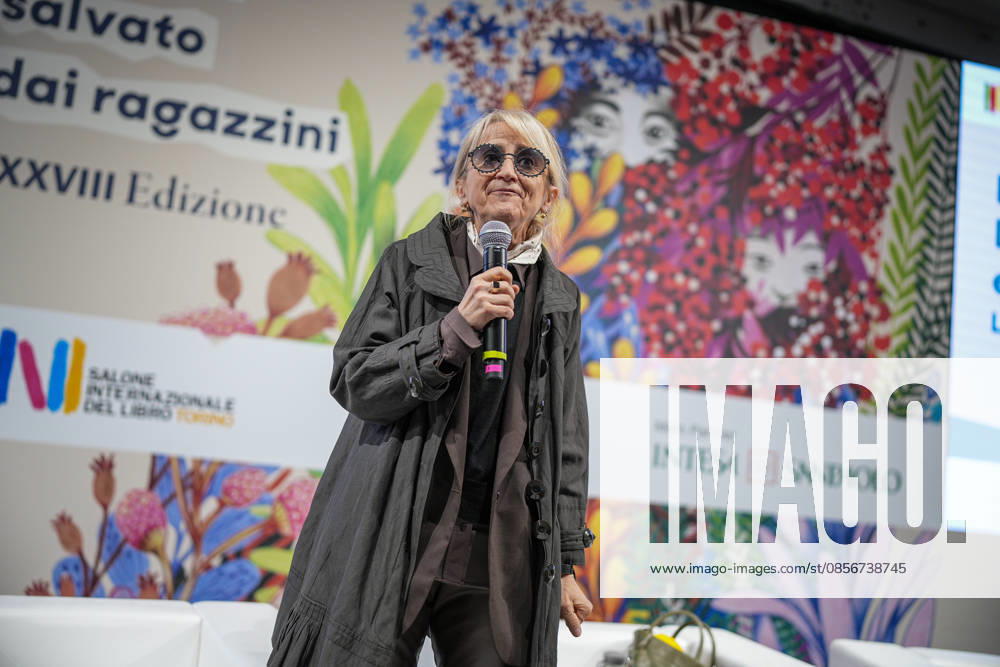 IPA84723905 - Turin. Second day of the 18th edition of the Turin International Book Fair entitled The World Saved by Kids. The fair will remain open from May 14 to 18, 2026 at Lingotto Fiere In the photo: Luciana Littizzetto